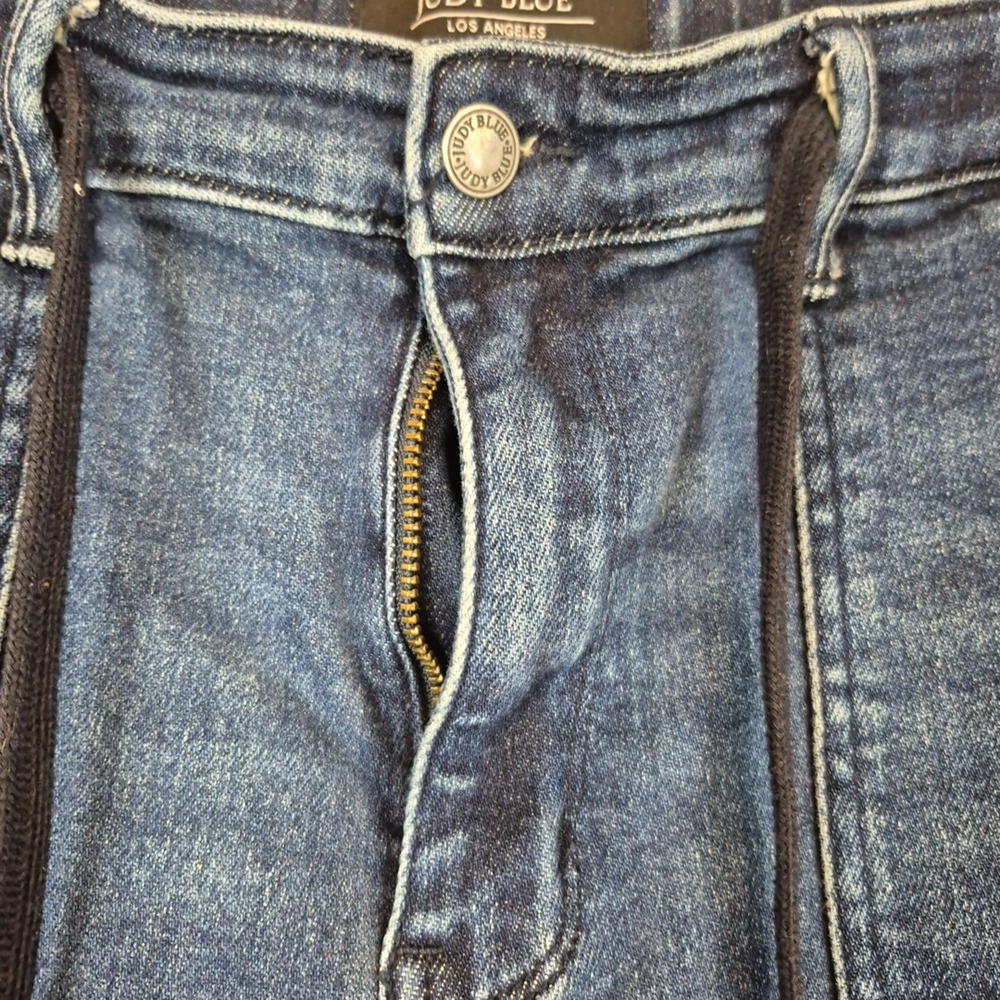 Judy Blue Jeans Womens 11/30 Black Jogger High Waist Drawstring Stretch JB88740 - Picture 10 of 16